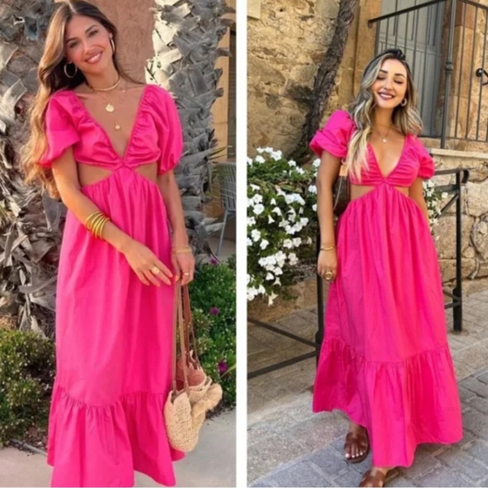 Zara Dress maxi pink size L